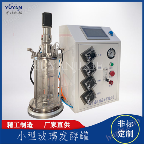 电加热化工不锈钢316实验型玻璃发酵设备